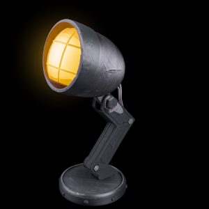 Ayarlanabilir Krom Görünümlü Far Lamba, yanan LED ampul, yan profil