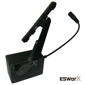 Arduino entegre ABS kask sileceği prototipi - Güç kablosu ve mekanizma net görünüyor.