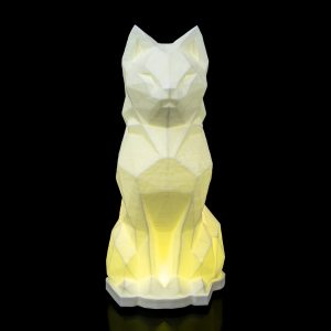 RGB Kedi Masa Lambası, sarı/sıcak ışıklı tam cephe