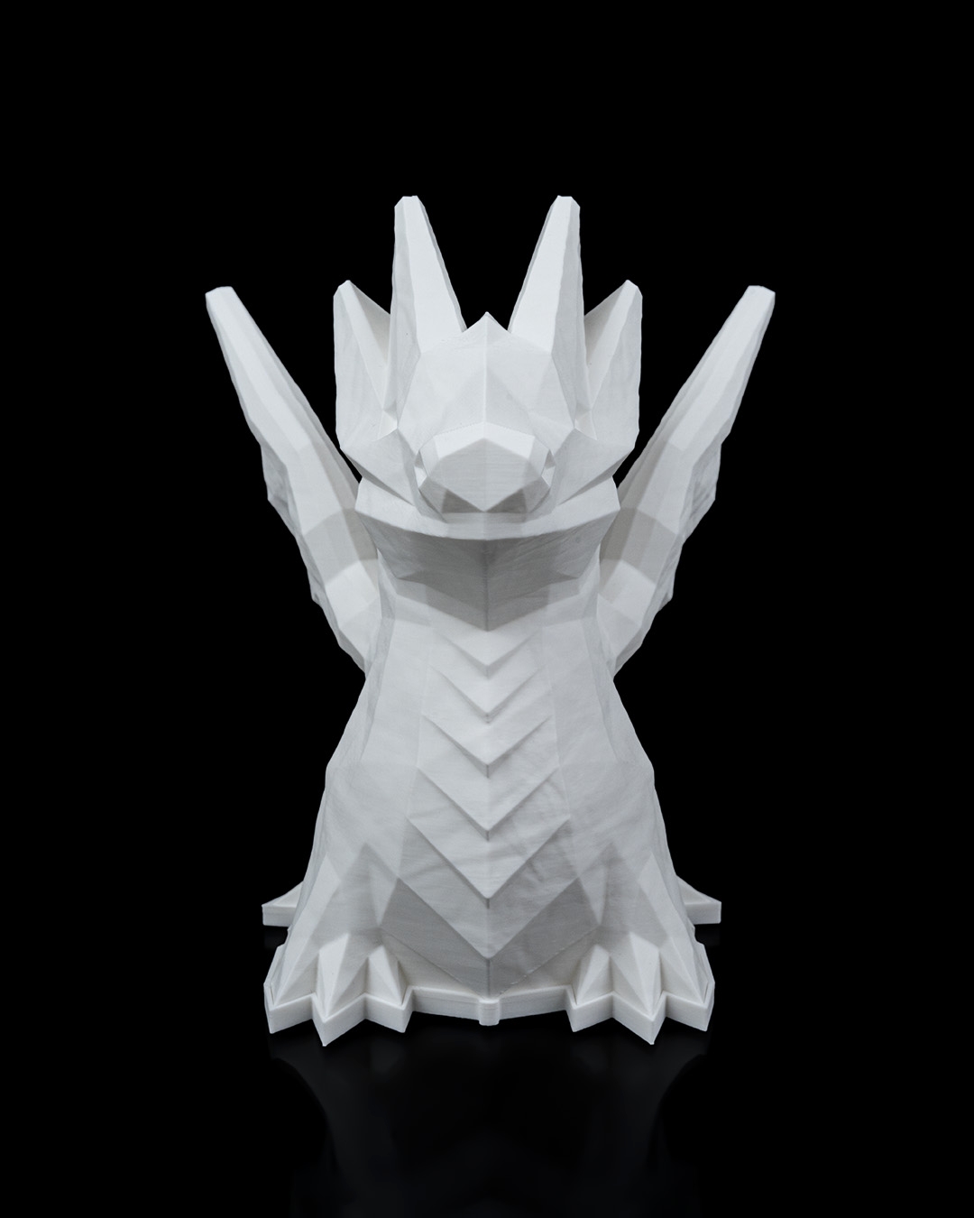Işığı kapalı Low Poly Dragon Lamba, 3D baskı dokusu