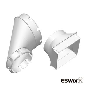 💻 Creality K1 Max Kapalı Kasa 3D Printer Havalandırma Borusu Rakor Prototipi | Özel Tasarım Çözümü