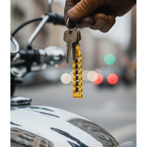 Özelleştirilebilir 3D Baskı Zincir Anahtarlık | Klipsli Bisiklet ve Motor Aksesuarı