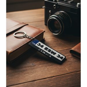 Kişiye Özel Plaka Anahtarlık 3D Baskı - Plaka Numaralı ve İsim Yazılı Hediye